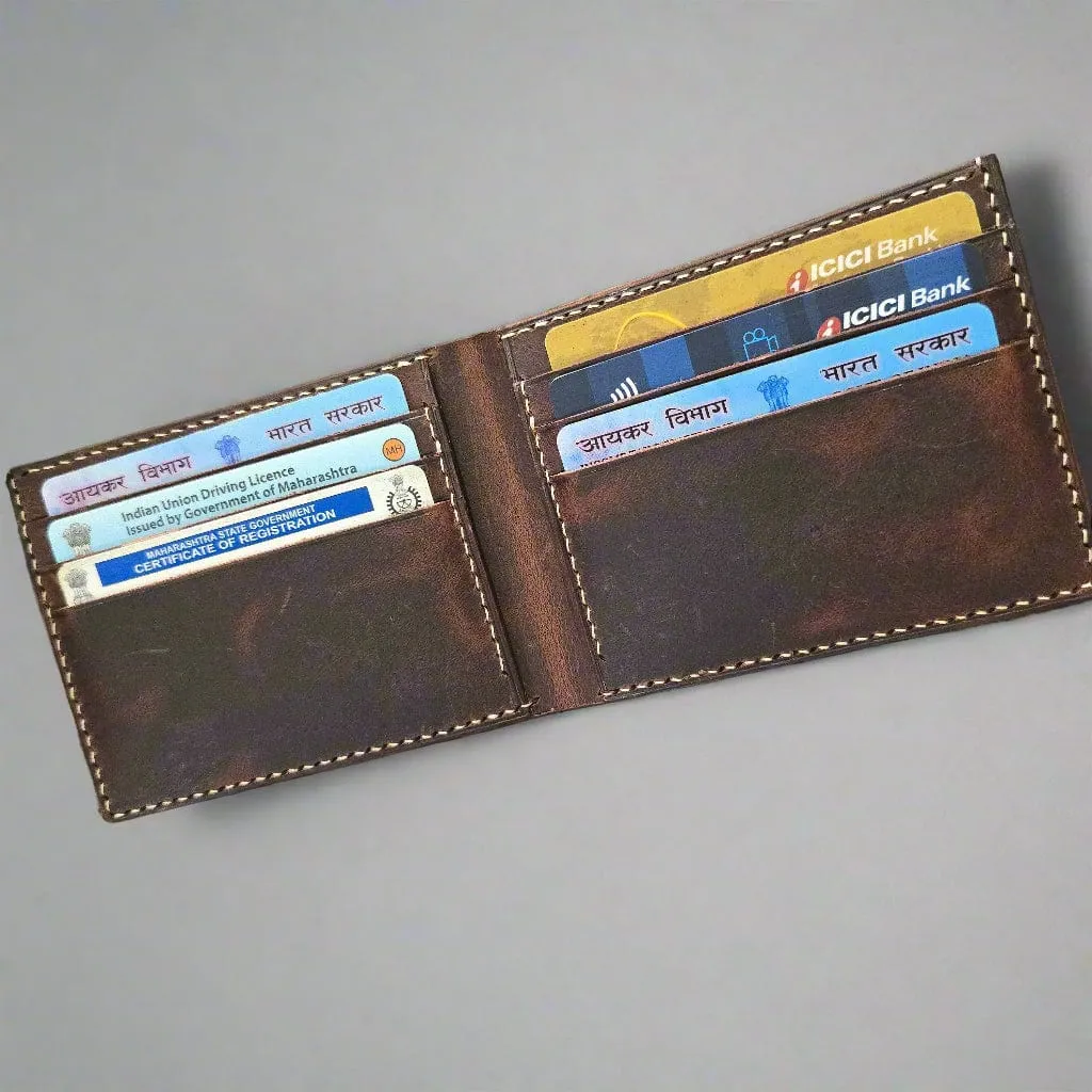 Handmade fullgrain leather wallet