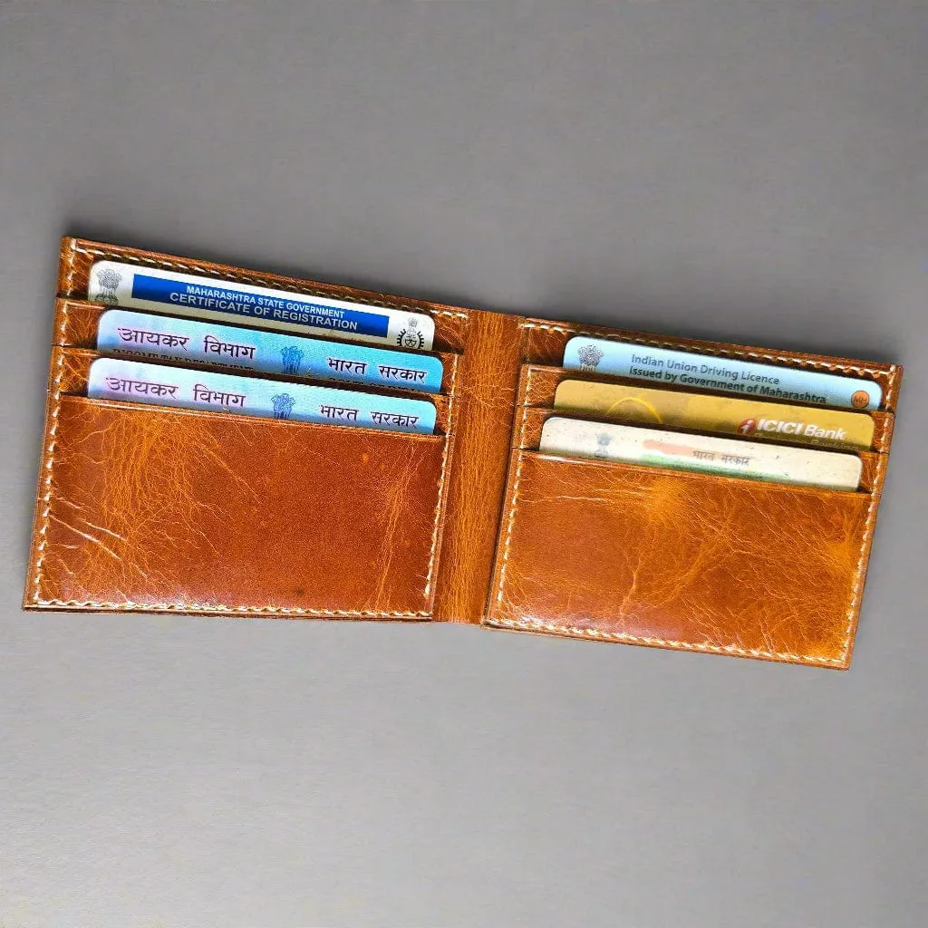 Handmade fullgrain leather wallet