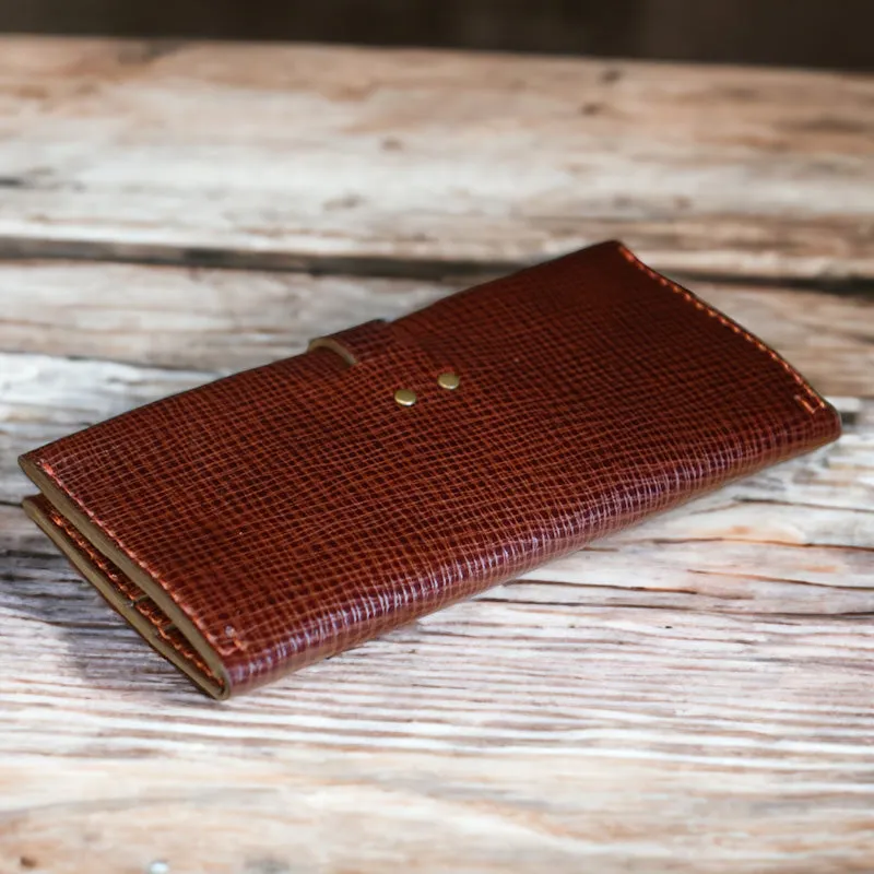 Handmade Leather Ladies Long Wallet