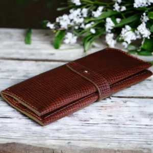 Handmade Leather Ladies Long Wallet