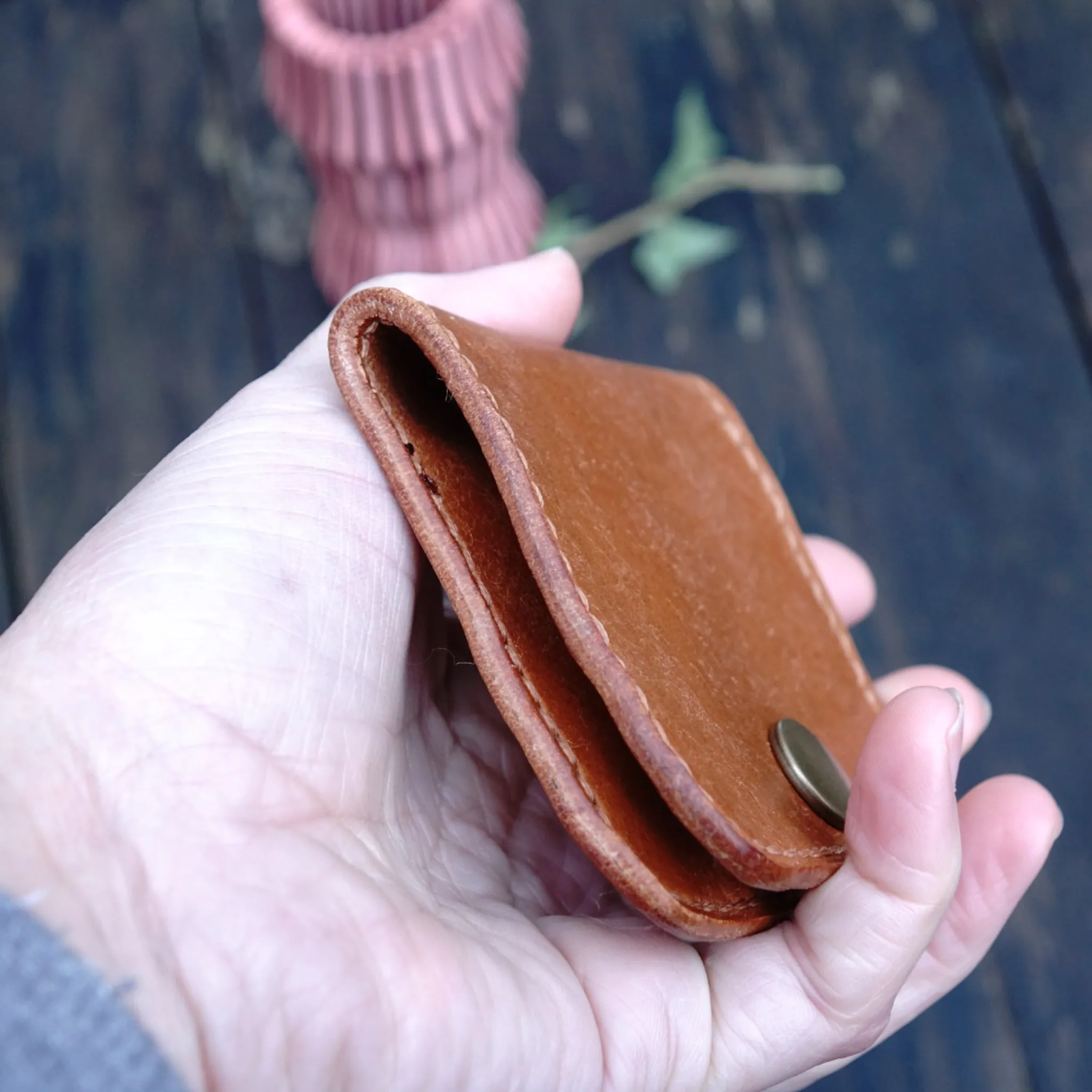 Handmade Minimalist Leather Coin Wallet