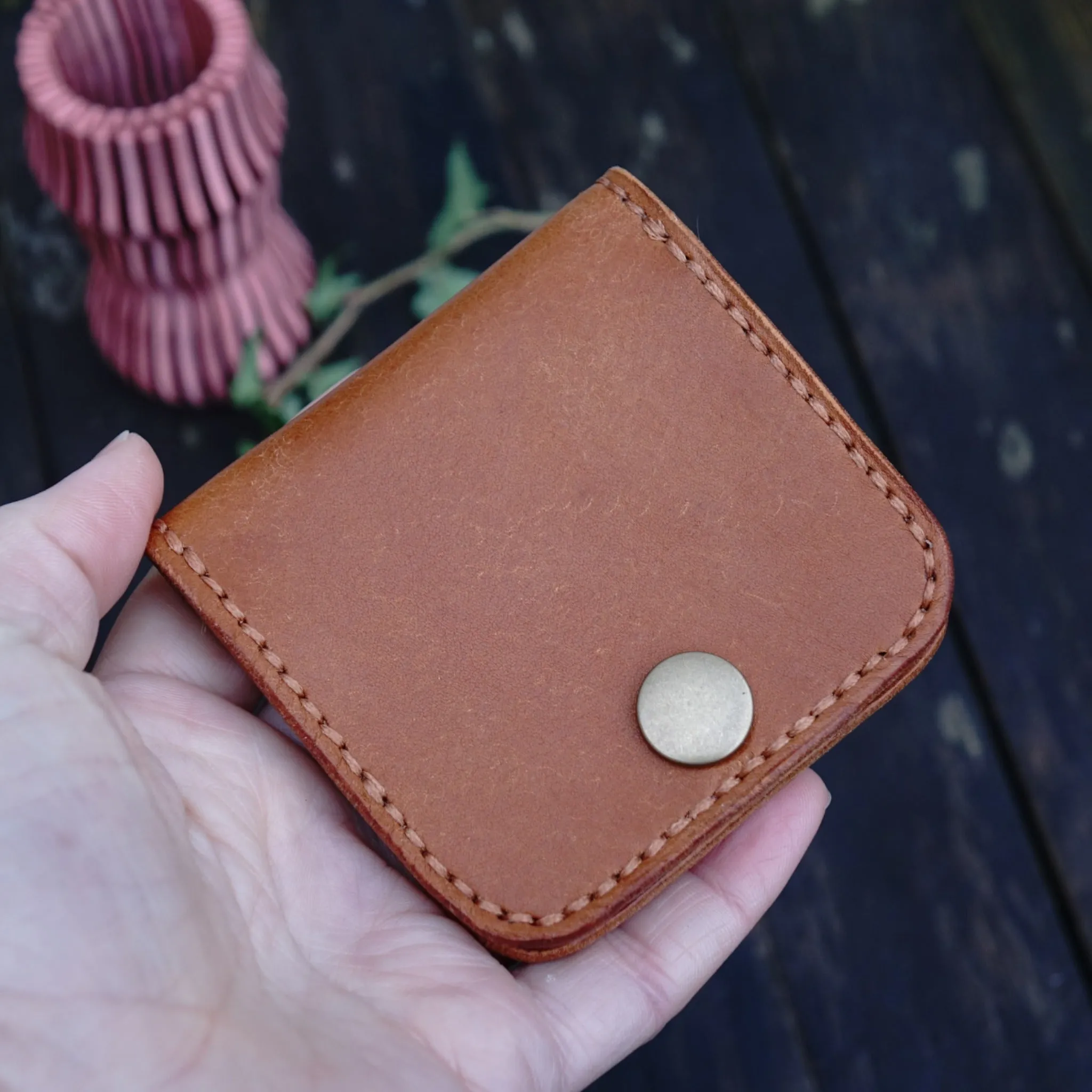Handmade Minimalist Leather Coin Wallet
