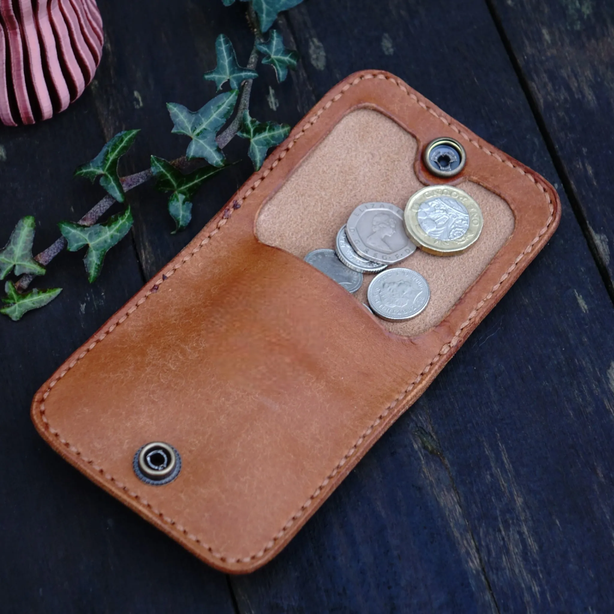 Handmade Minimalist Leather Coin Wallet