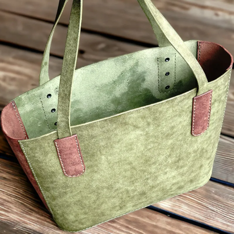 Handmade Rome Leather Shoulder Tote Bag - RGC Handmade