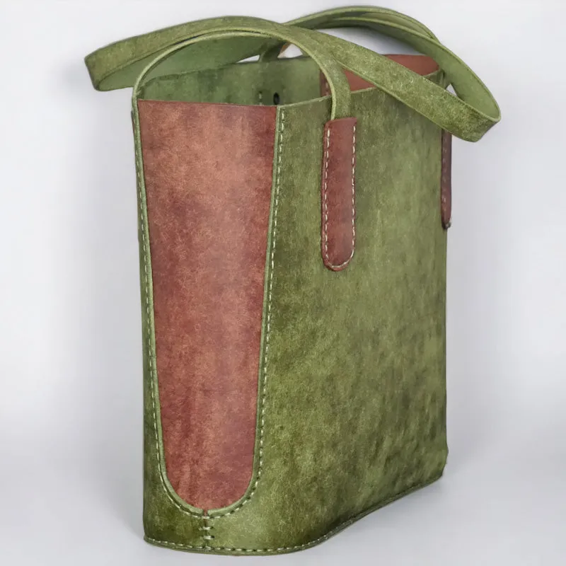 Handmade Rome Leather Shoulder Tote Bag - RGC Handmade