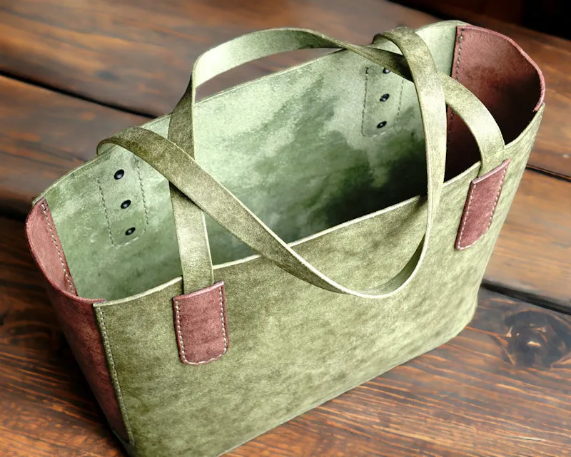 Handmade Rome Leather Shoulder Tote Bag - RGC Handmade