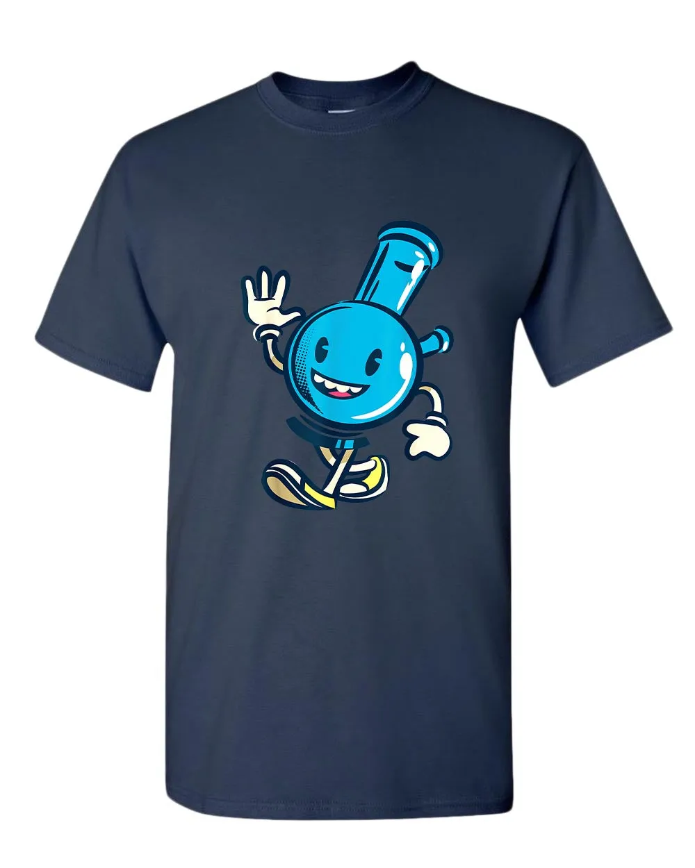 Happy cartoon smoke pipe t-shirt