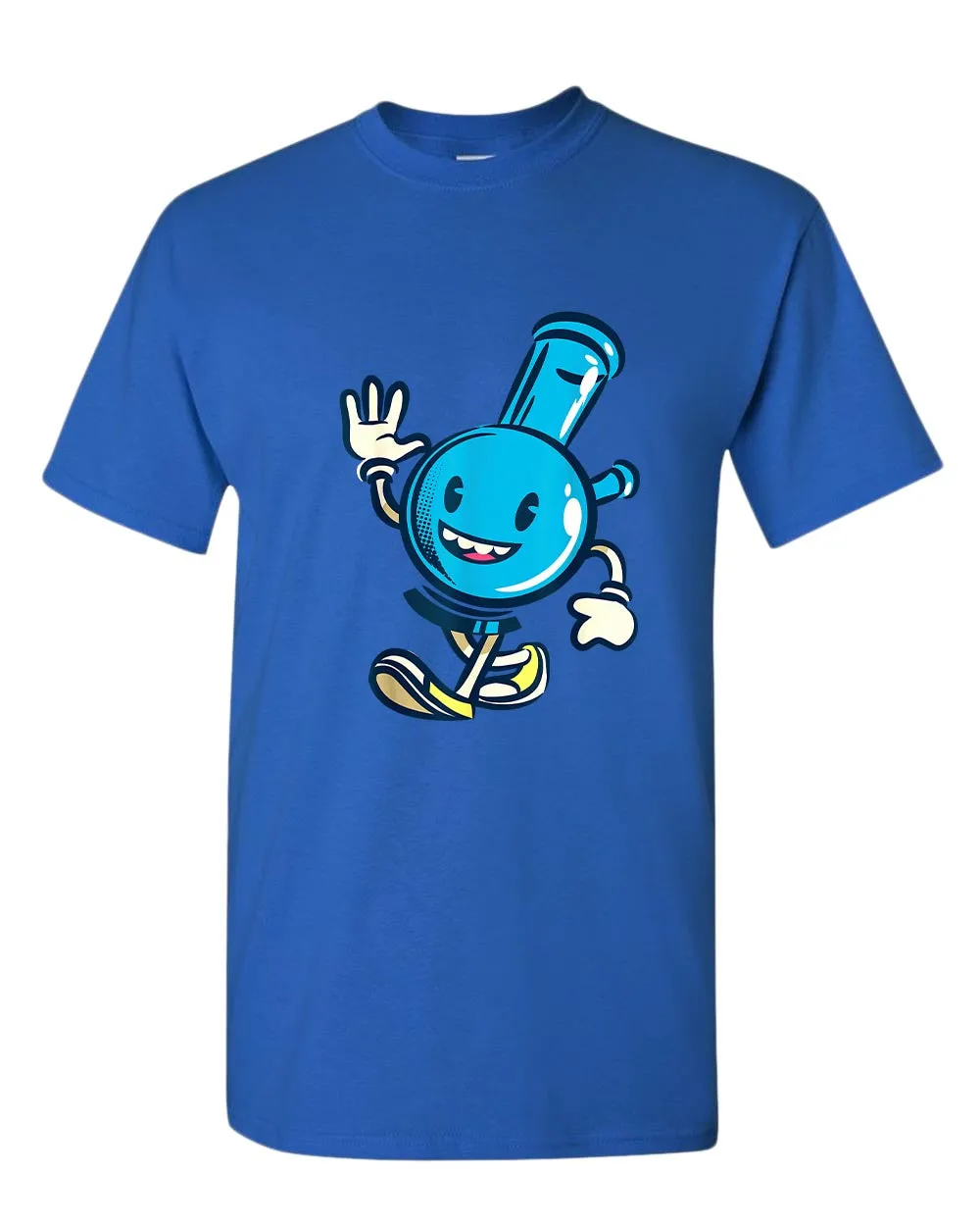 Happy cartoon smoke pipe t-shirt