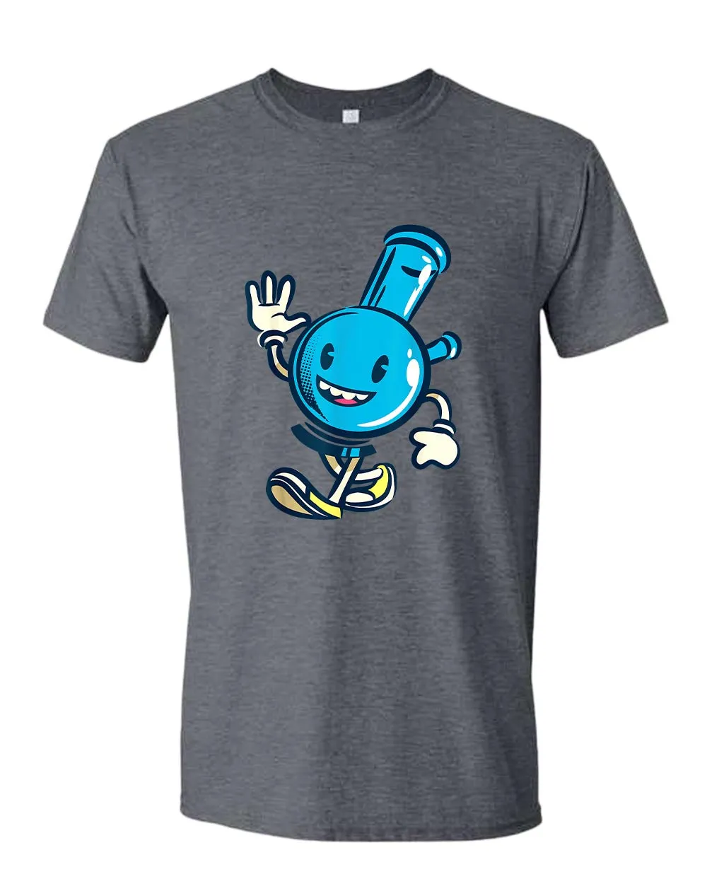 Happy cartoon smoke pipe t-shirt