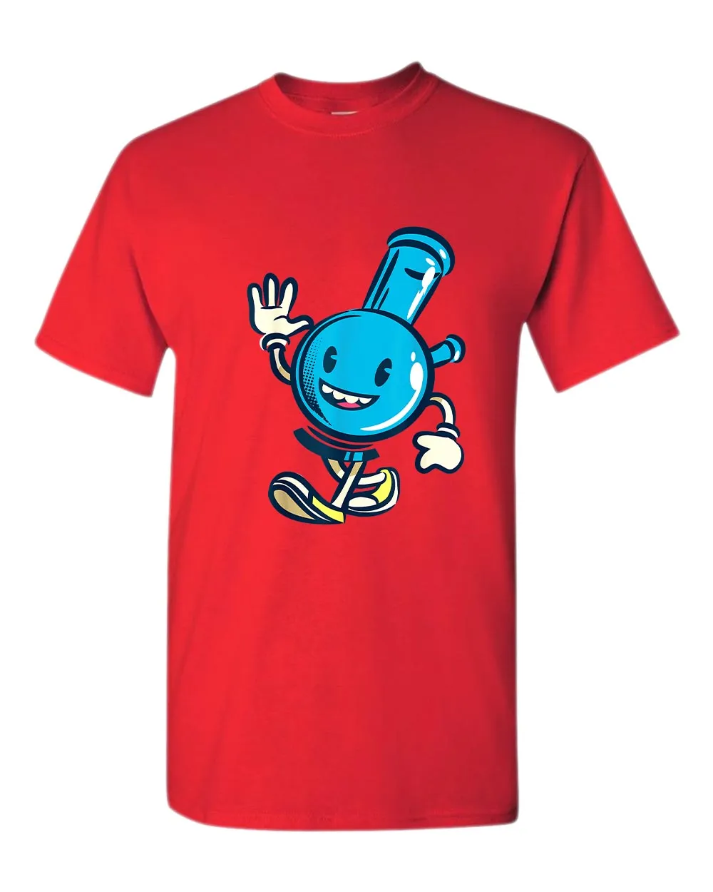 Happy cartoon smoke pipe t-shirt