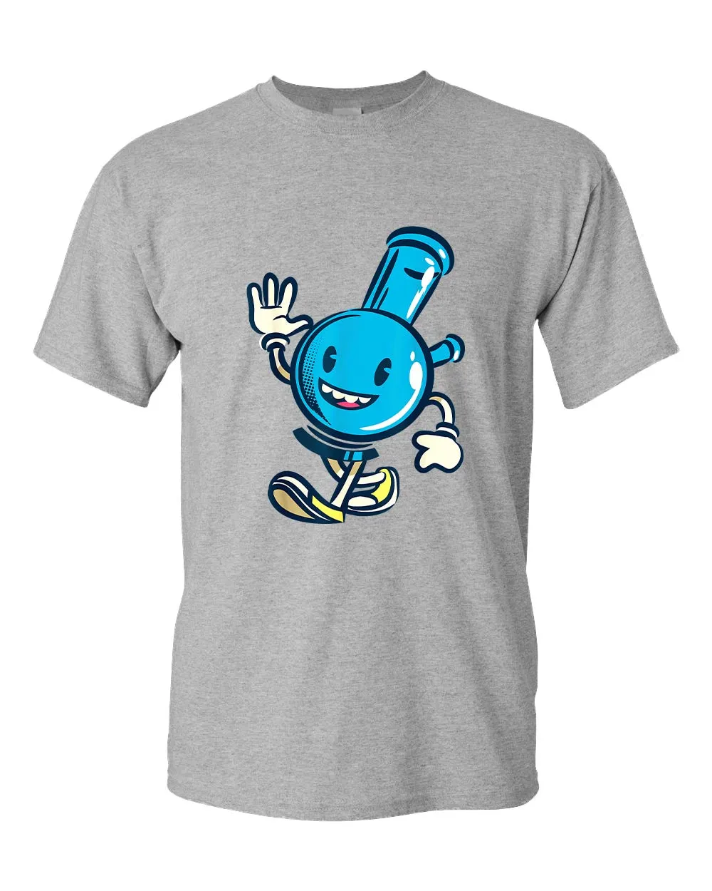 Happy cartoon smoke pipe t-shirt