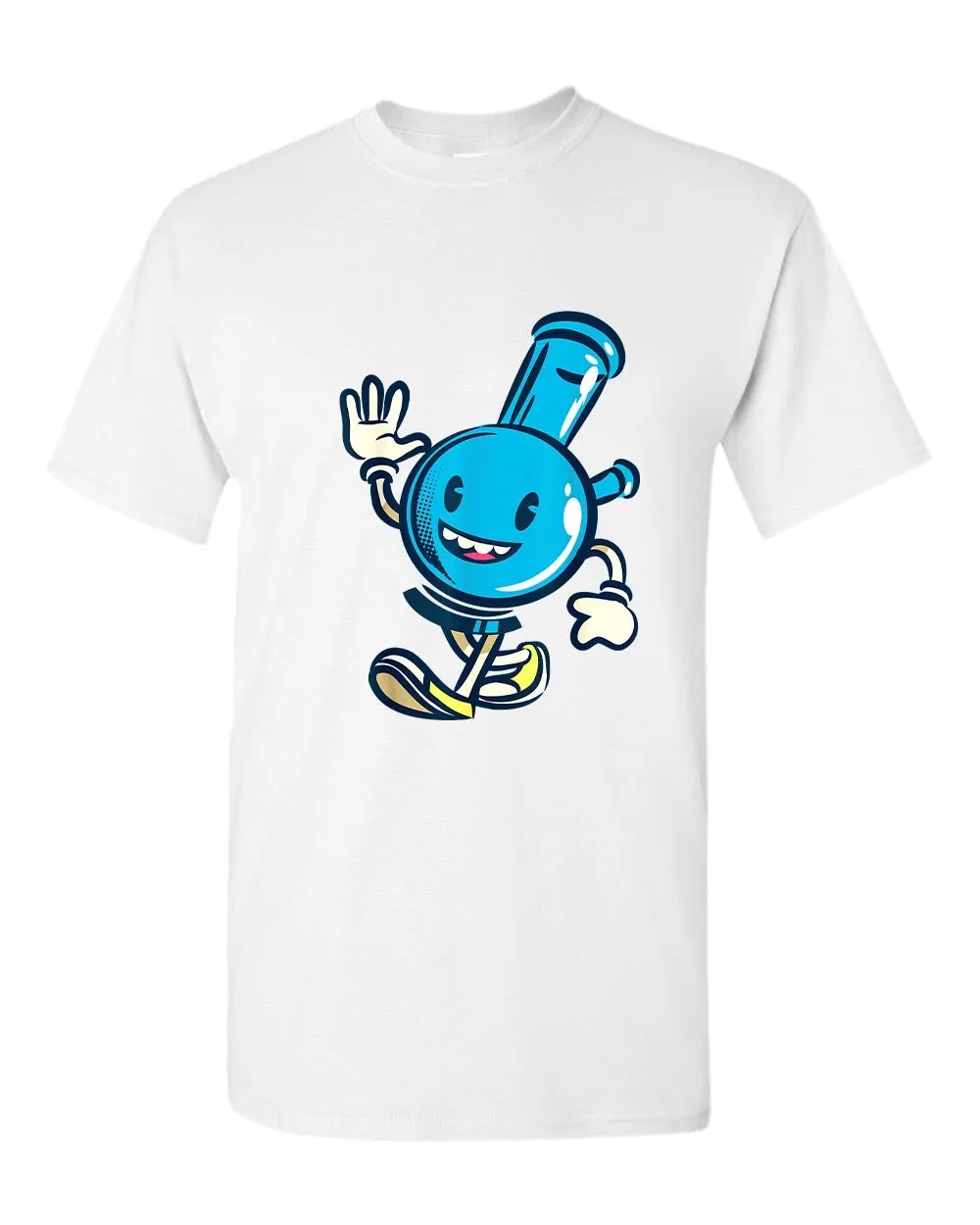 Happy cartoon smoke pipe t-shirt