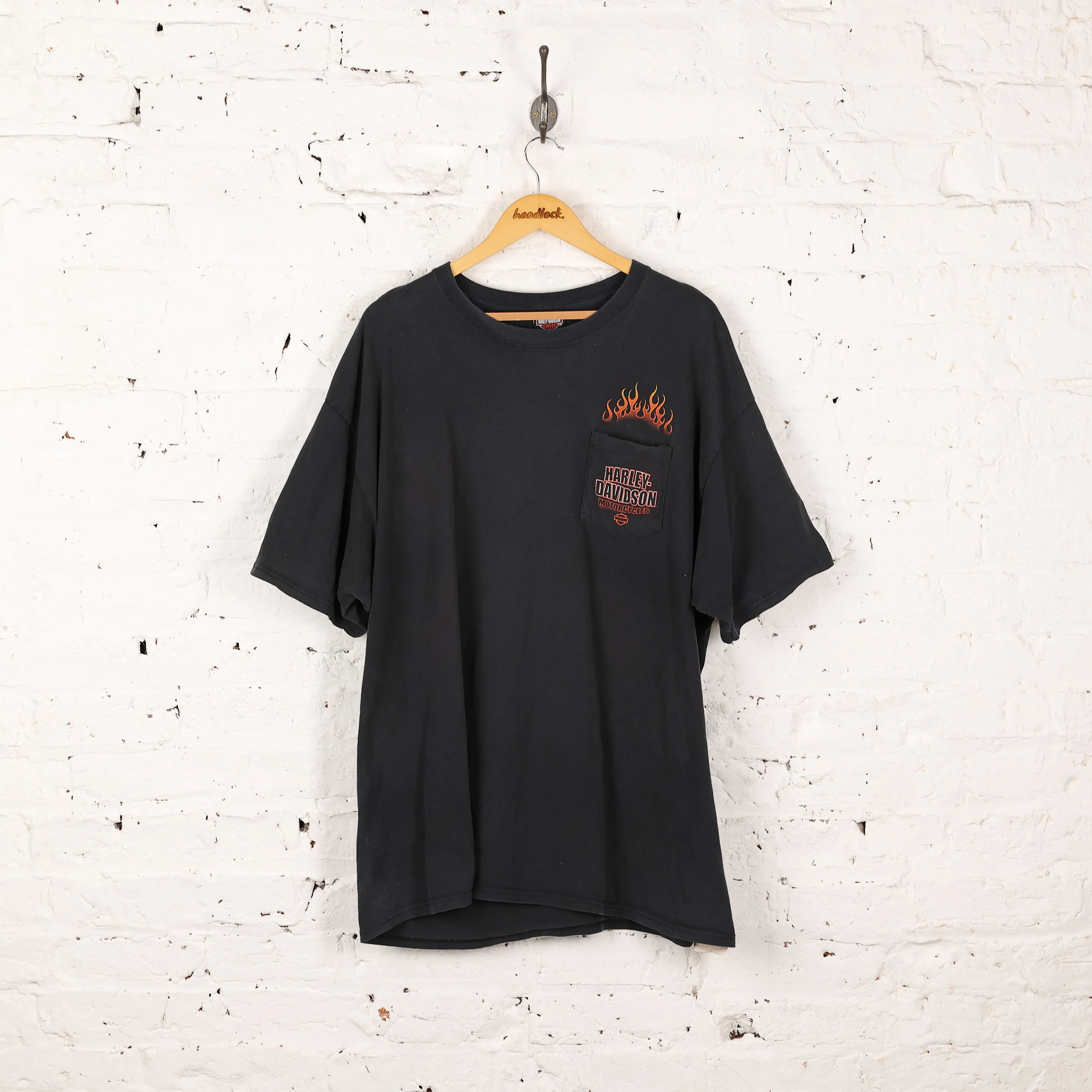 Harley Davidson Dealership Pocket T Shirt - Black - XXL