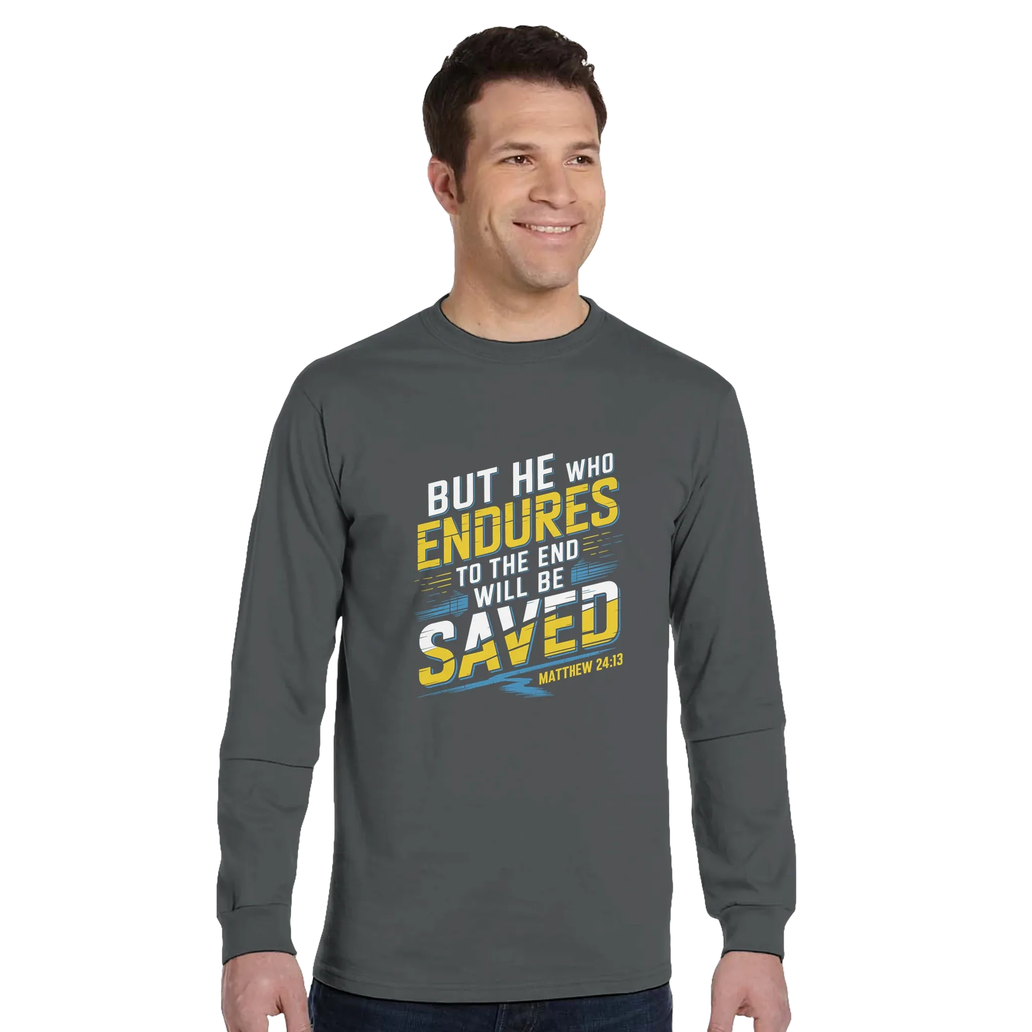 He Who Endures | Organic Unisex Classic Long-Sleeve T-Shirt Econscious