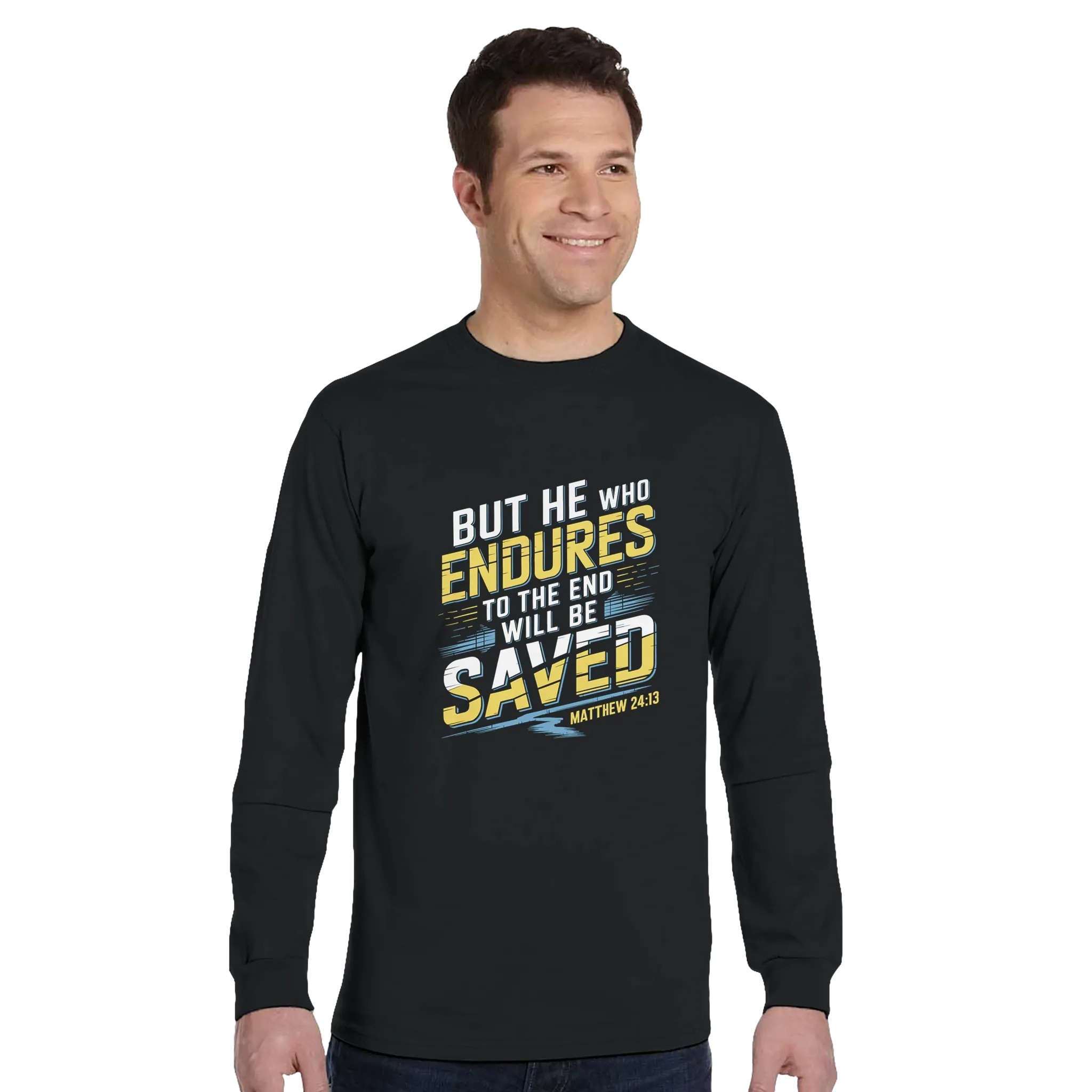 He Who Endures | Organic Unisex Classic Long-Sleeve T-Shirt Econscious