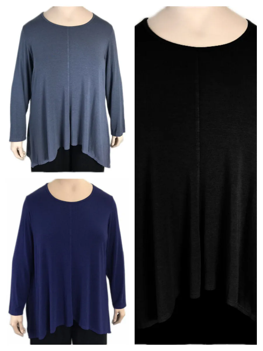 Heartstring by KLEEN Viscose Jersey Swing Top