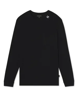 Heavyweight Pocket LS T-Shirt - Black