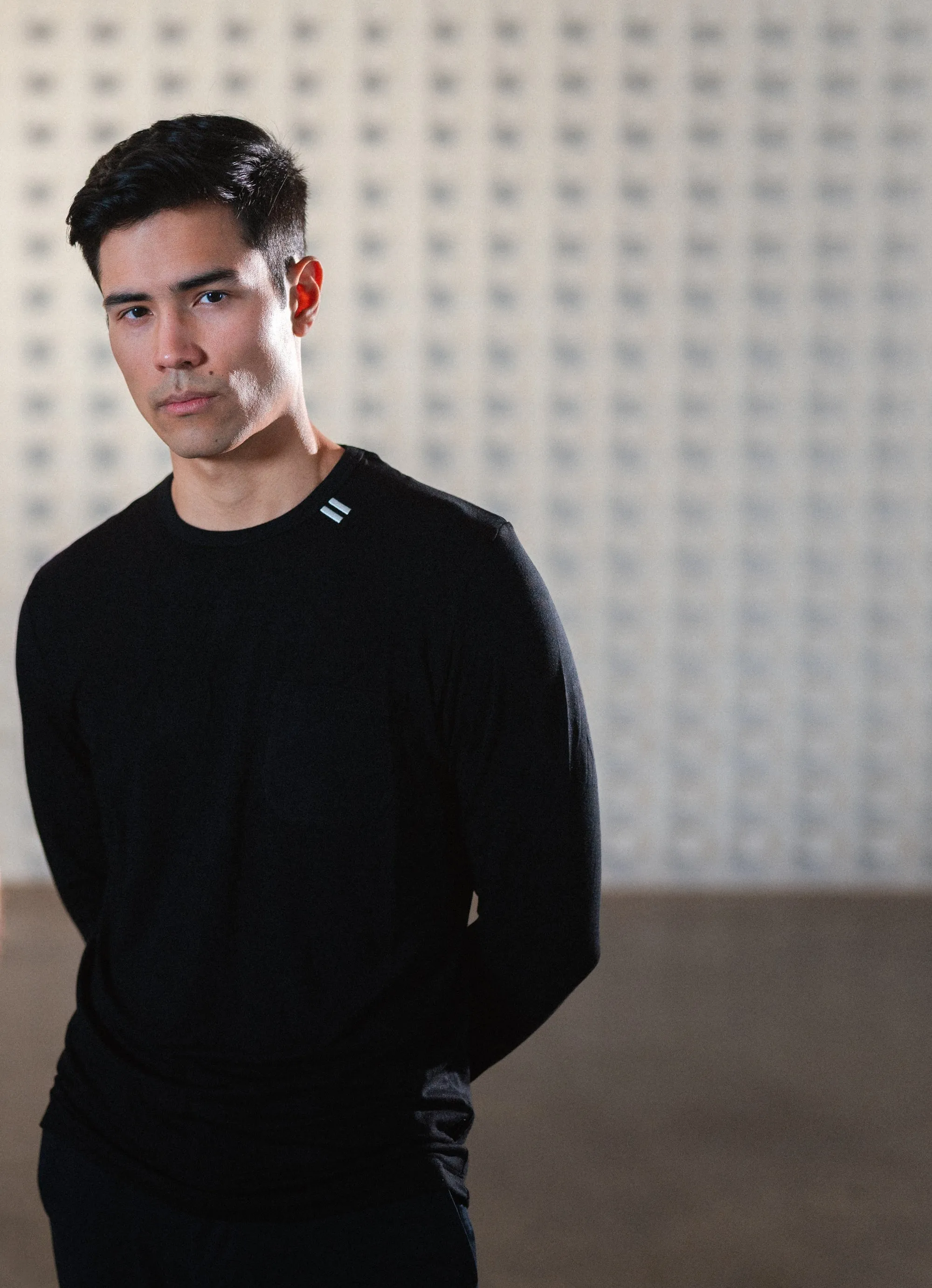 Heavyweight Pocket LS T-Shirt - Black