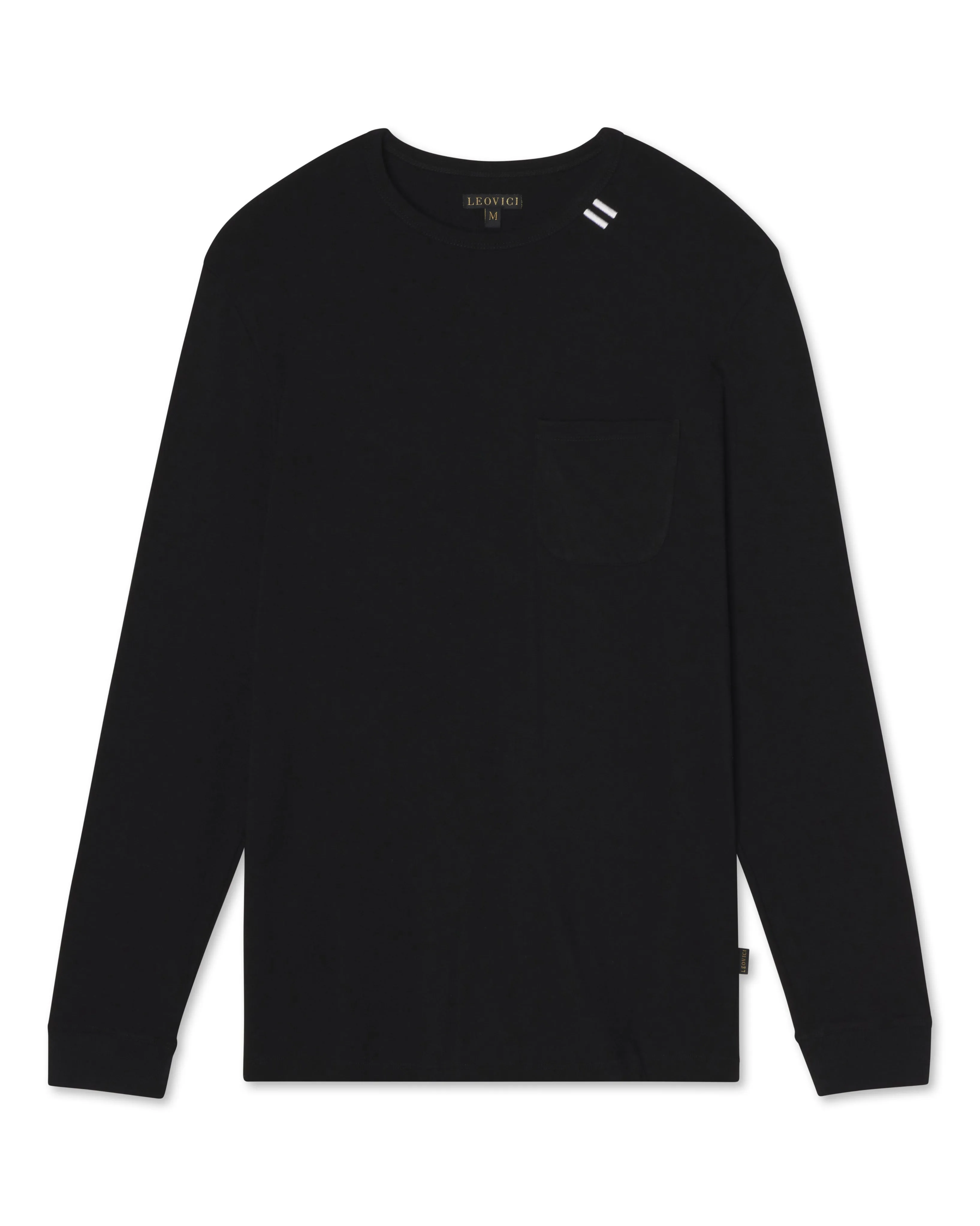 Heavyweight Pocket LS T-Shirt - Black