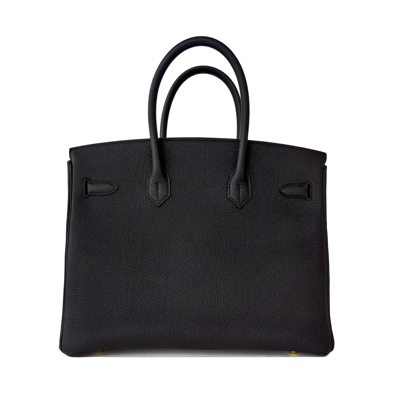 Hermes Black 35cm Birkin Togo Gold Hardware GHW Tote Bag Power Birkin