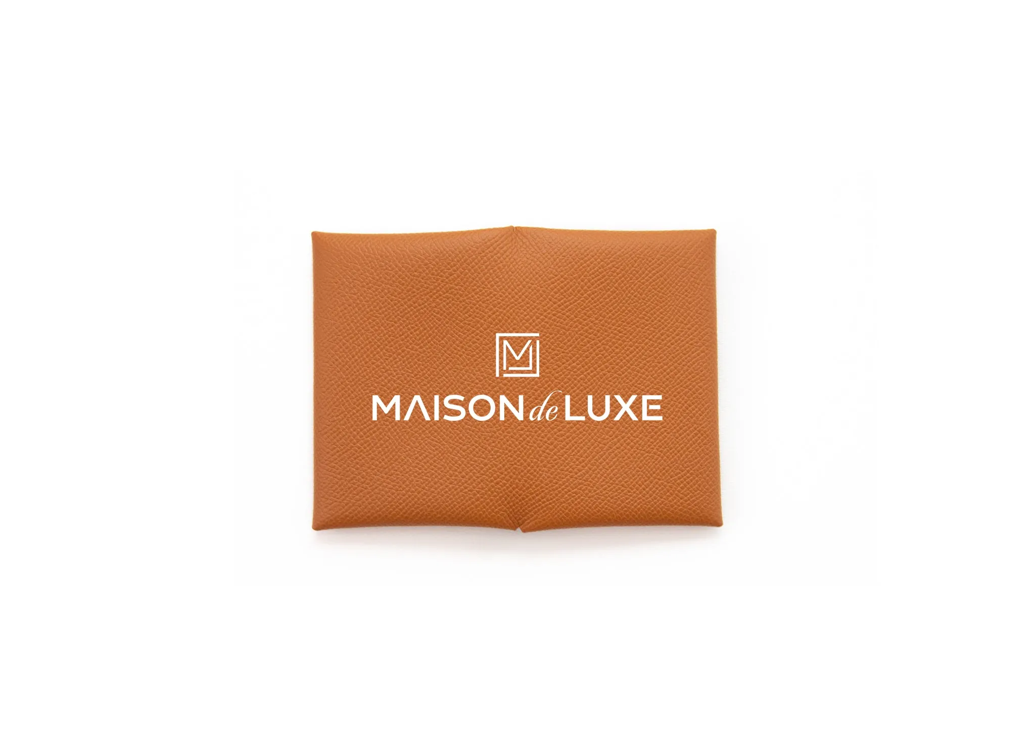 Hermes Calvi Card Case Gold Epsom