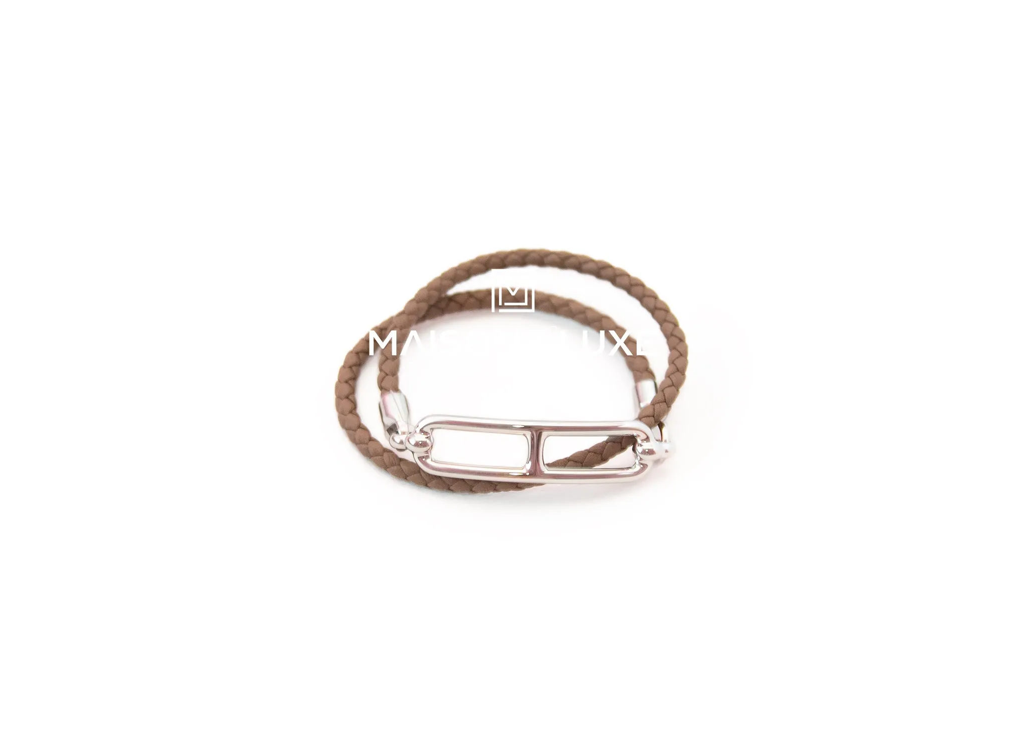 Hermes Etoupe Roulis Double Tour T1 Bracelet
