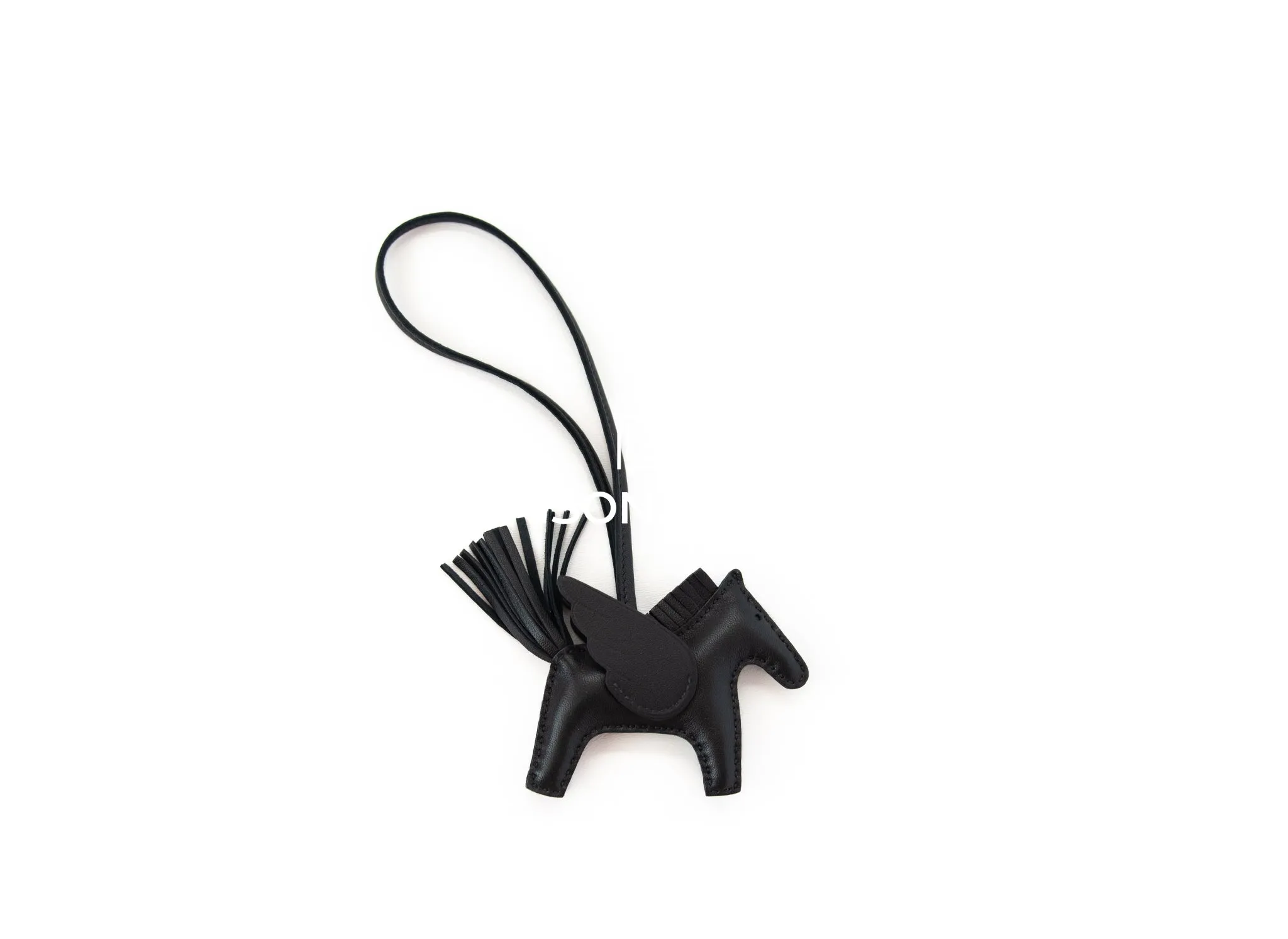 Hermes SO Black Pegase Bag Charm PM