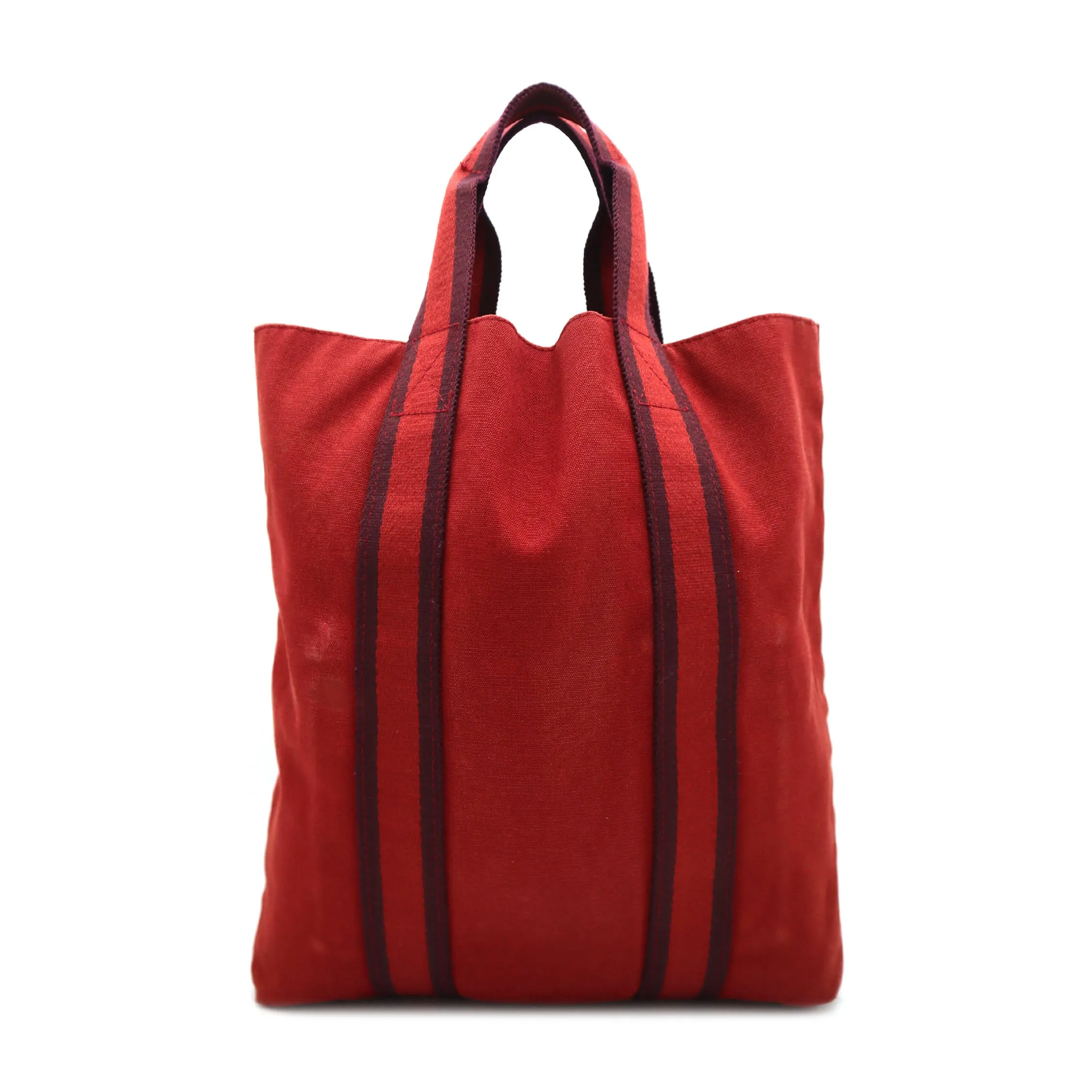 Hermes Toile Canvas Fourre Tout Cabas Tote Bag