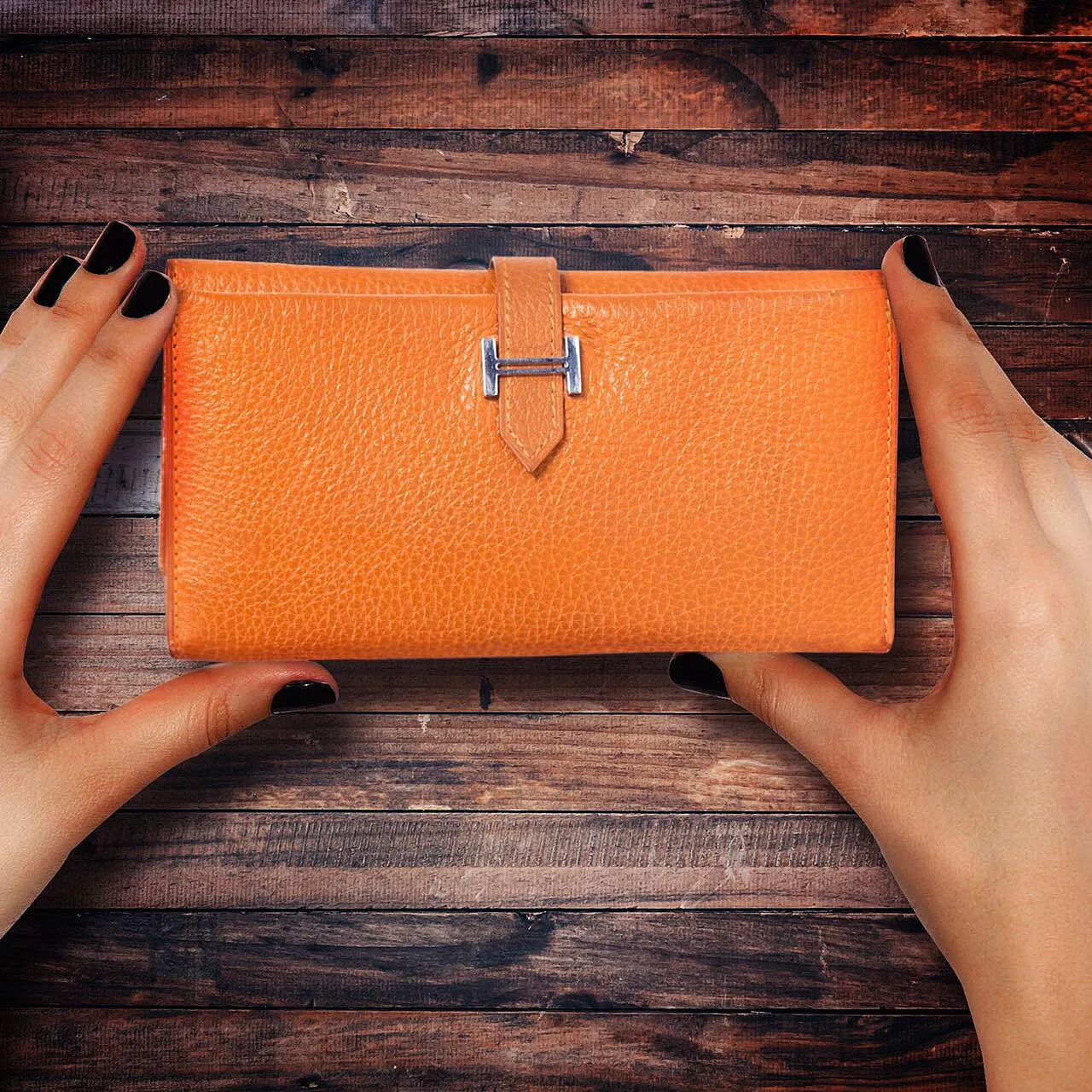 Hermes Trifold Bearn Wallet