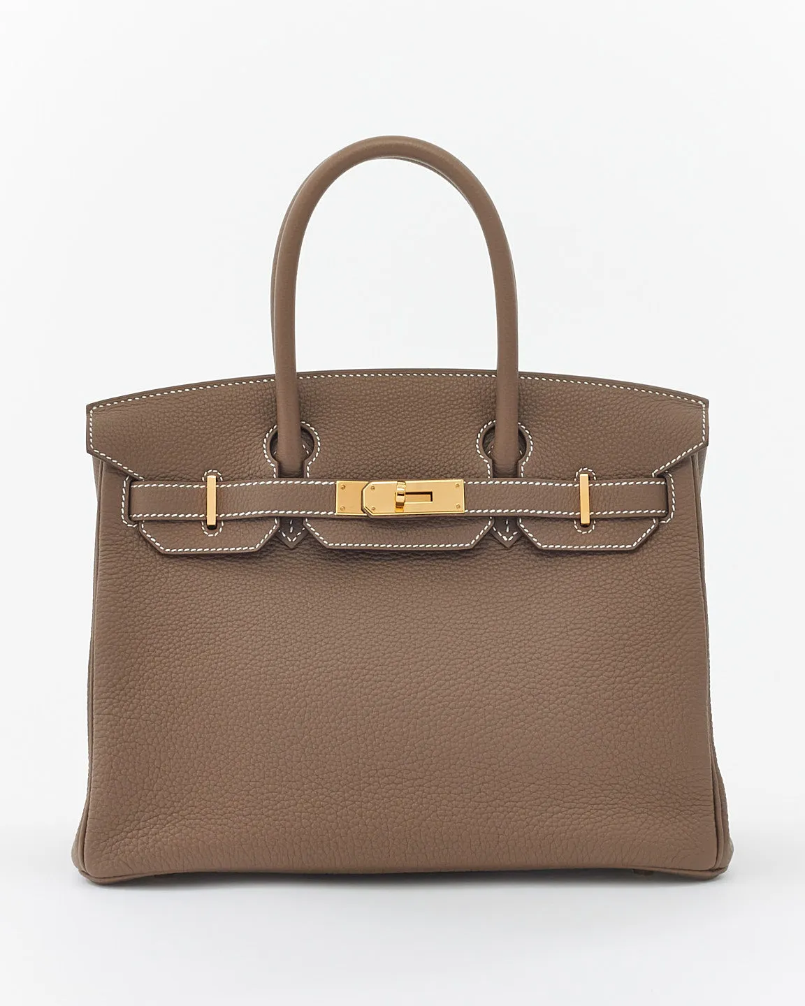 Hermès Etoupe Togo Leather Birkin 30 with GHW
