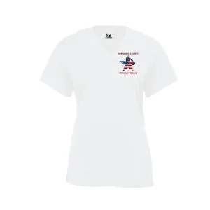 Hernando County Women Veterans Performance Dri-fit v-neck T-Shirt