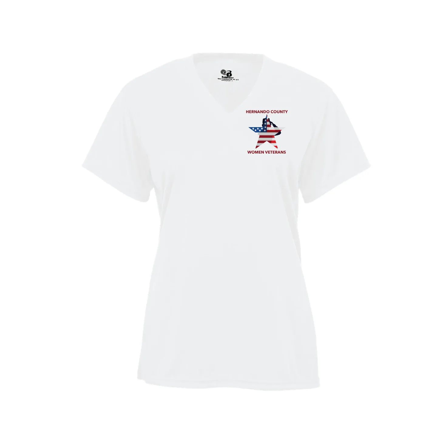 Hernando County Women Veterans Performance Dri-fit v-neck T-Shirt