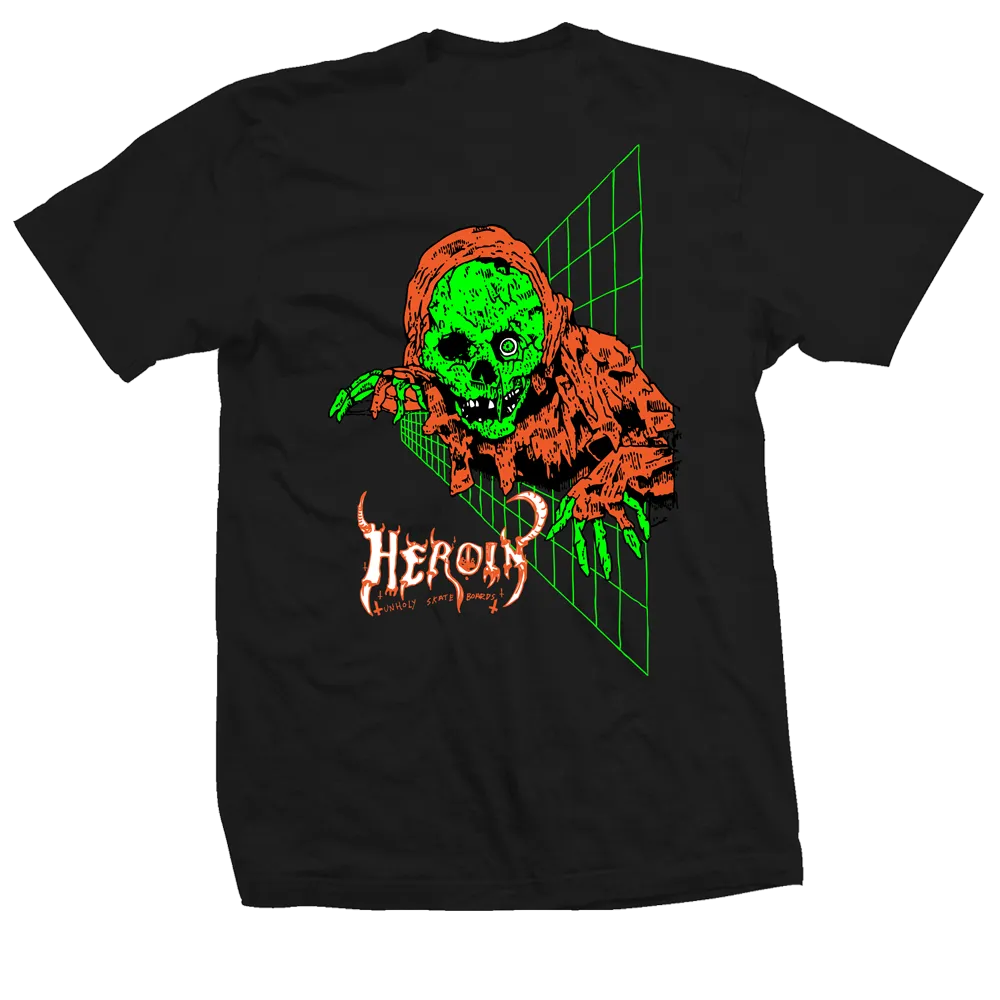 Heroin Skateboards Ghoul T-Shirt - Black