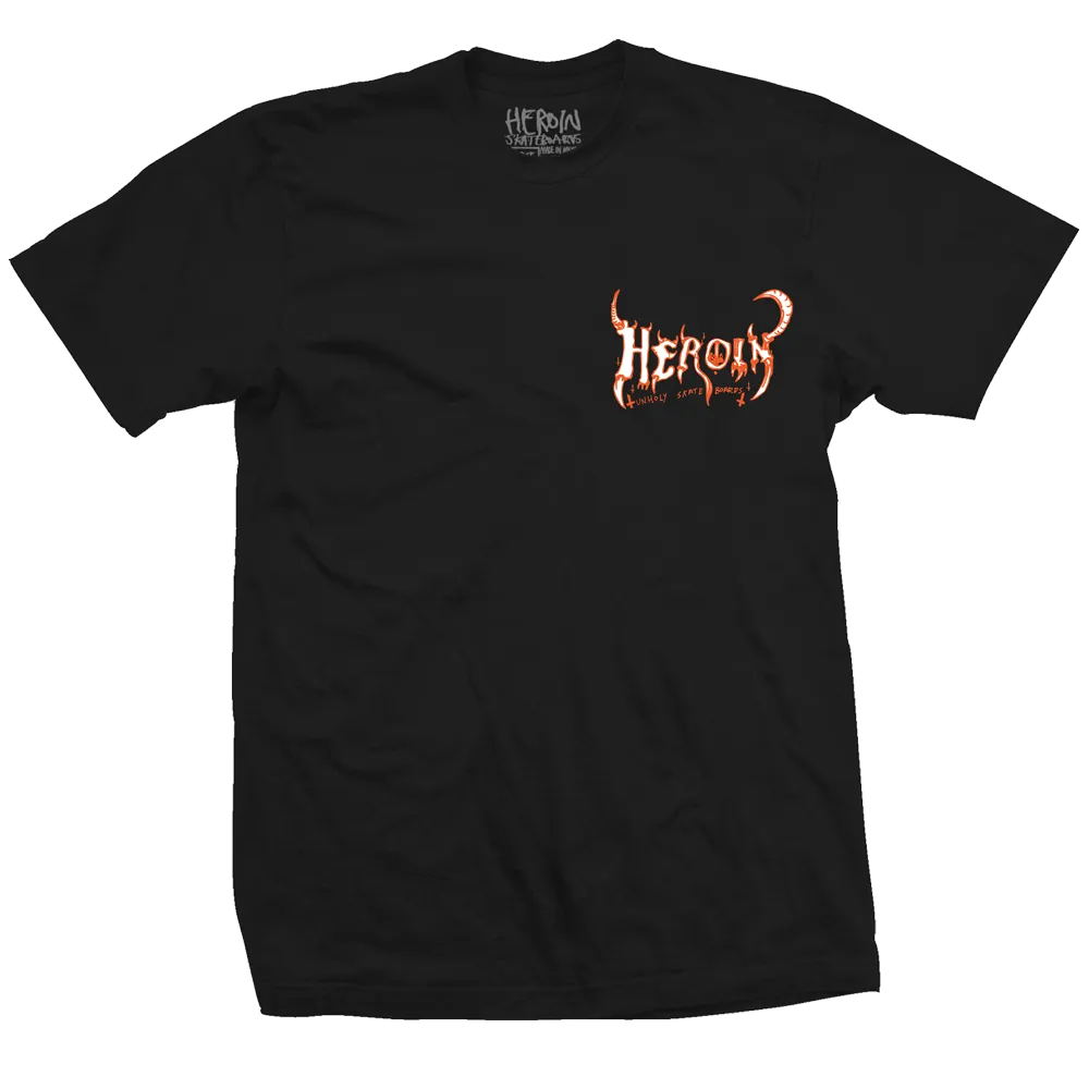 Heroin Skateboards Ghoul T-Shirt - Black