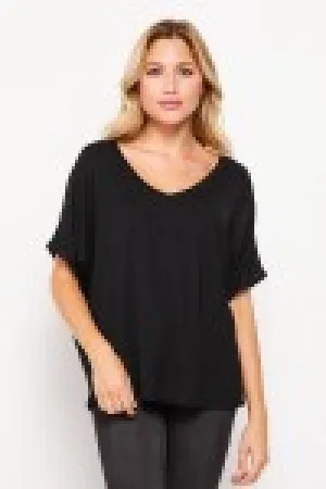 HM SOLID V NECK TOP