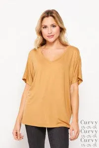 HM SOLID V NECK TOP