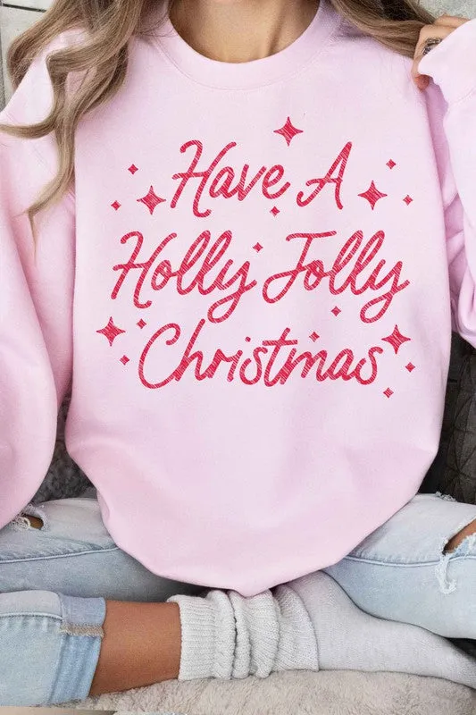 HOLLY JOLLY CHRISTMAS GRAPHIC SWEATSHIRT