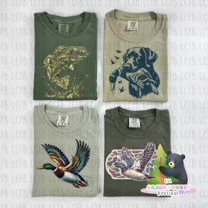 Hunting Fishing Graphic T-Shirts