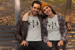 Husband and Wife t-shirt Matching Couple Shirts Valentines Tees wedding t-shirts