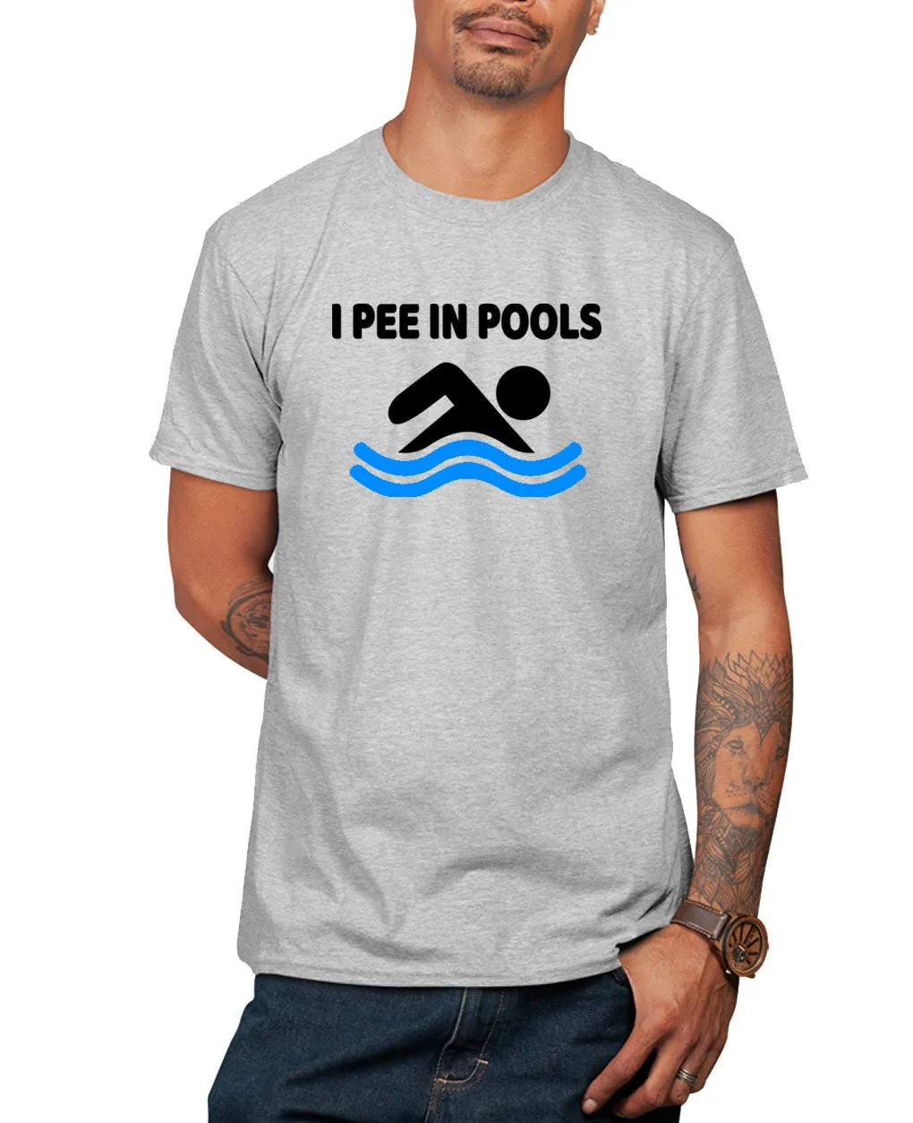 I pee in pools t-shirt, funny novelty t-shirt