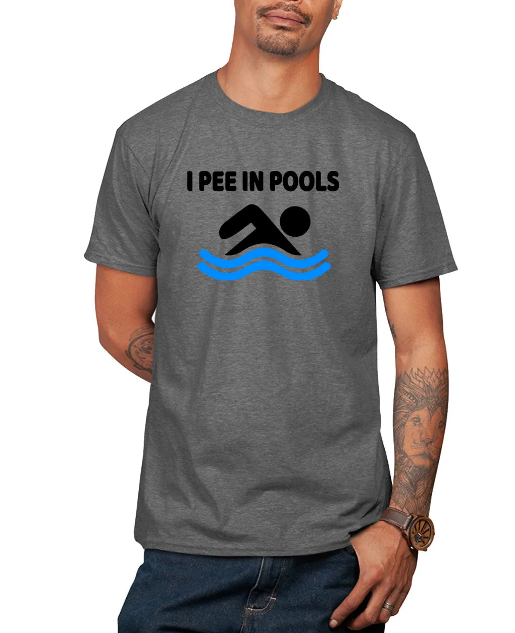 I pee in pools t-shirt, funny novelty t-shirt