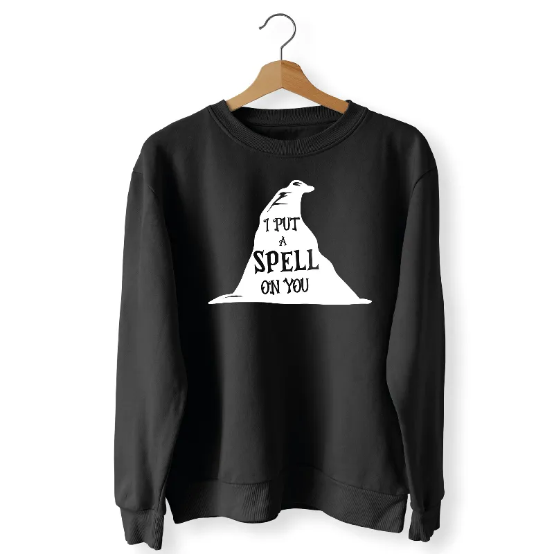 I Put A Spell On You Witch Hat Adult's Sweatshirt
