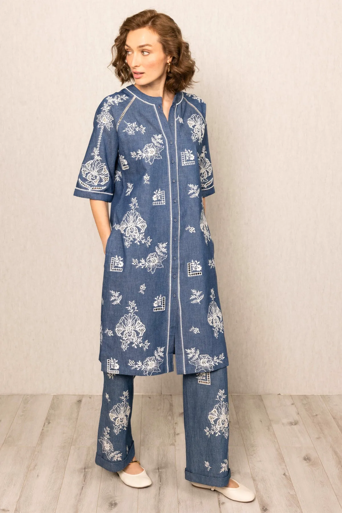 Inara blue tunic