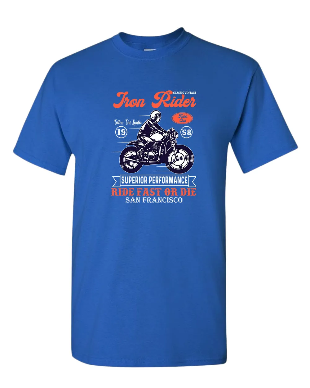 Iron rider ride fast or die t-shirt