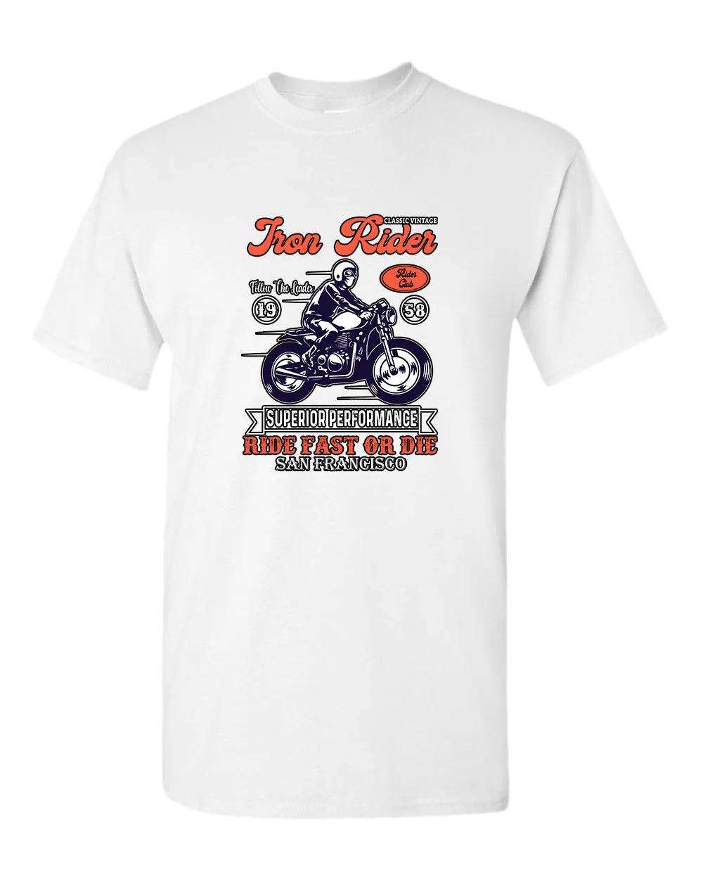 Iron rider ride fast or die t-shirt