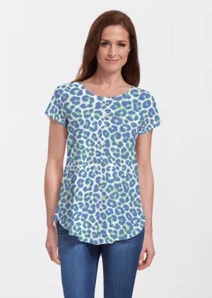 Jaguar Royal (7287) ~ Signature Short Sleeve Scoop Neck Flowy Tunic