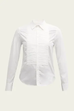 Jared Tuxedo Shirt in White