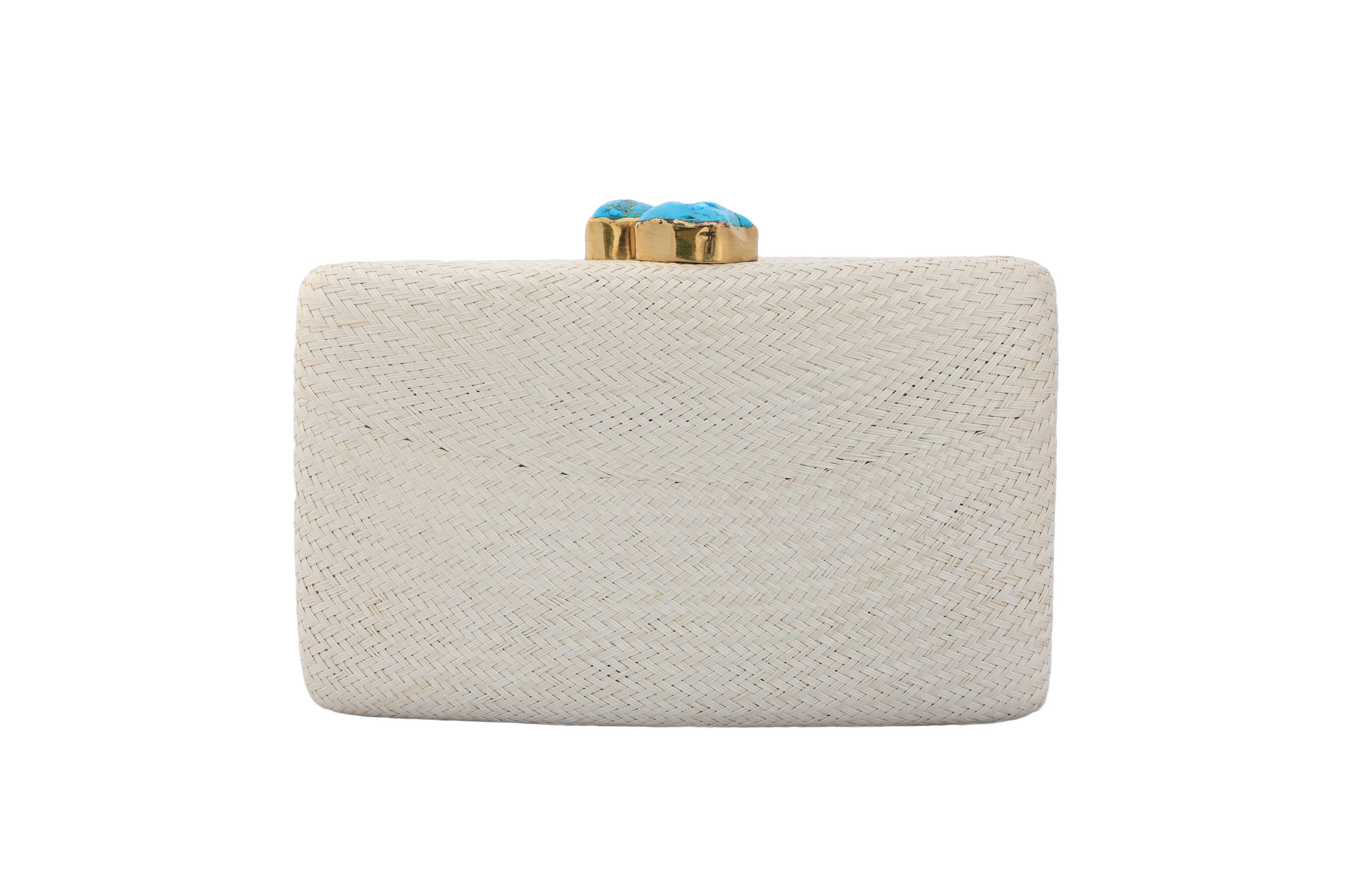 Jen Clutch with Turquoise Stones