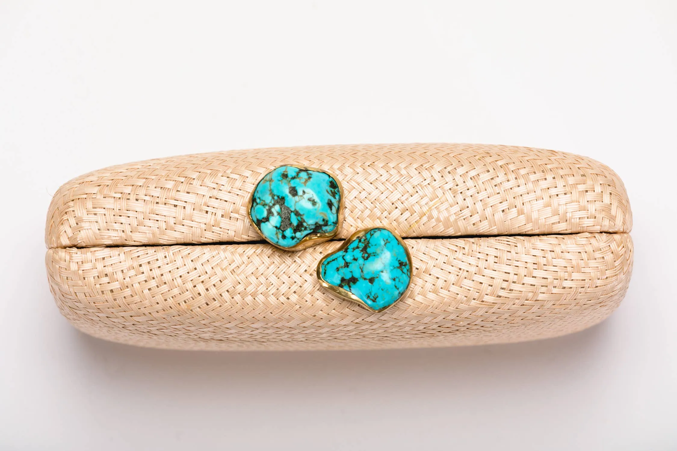 Jen Clutch with Turquoise Stones