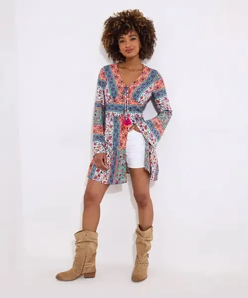 Joe Browns 12 Multi-Coloured Loulou Patchwork Tunic - WG635A